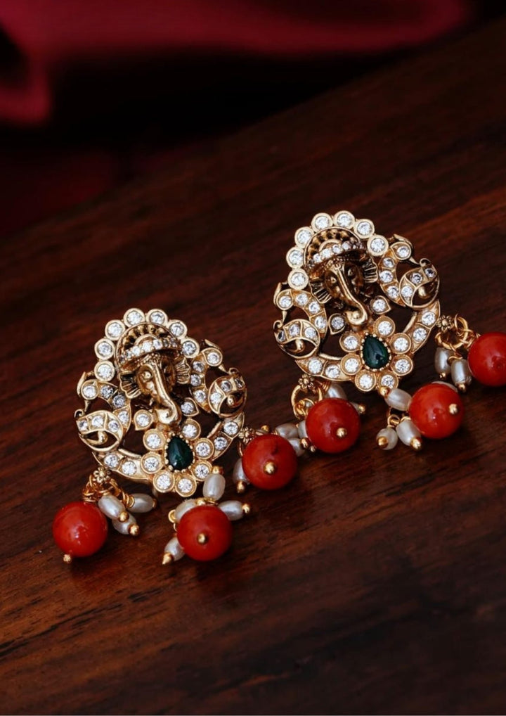 Kundan Temple Earrings yle105