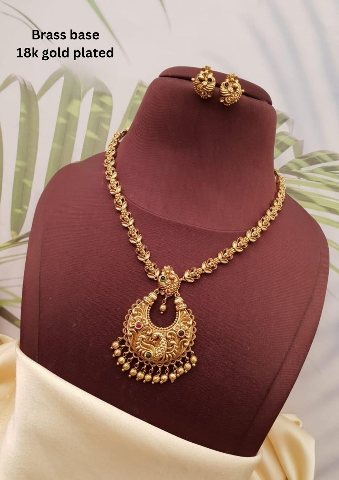 Kundan Necklace with Earrings g10800