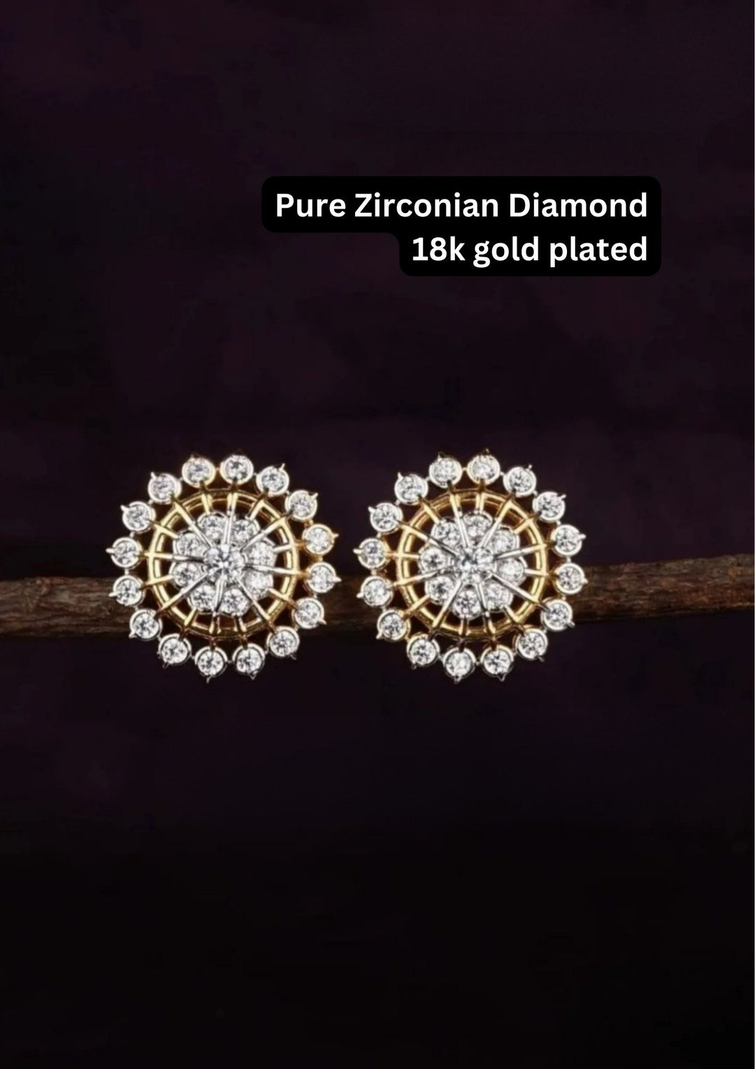 Pure Zirconian diamond  earrings c103020