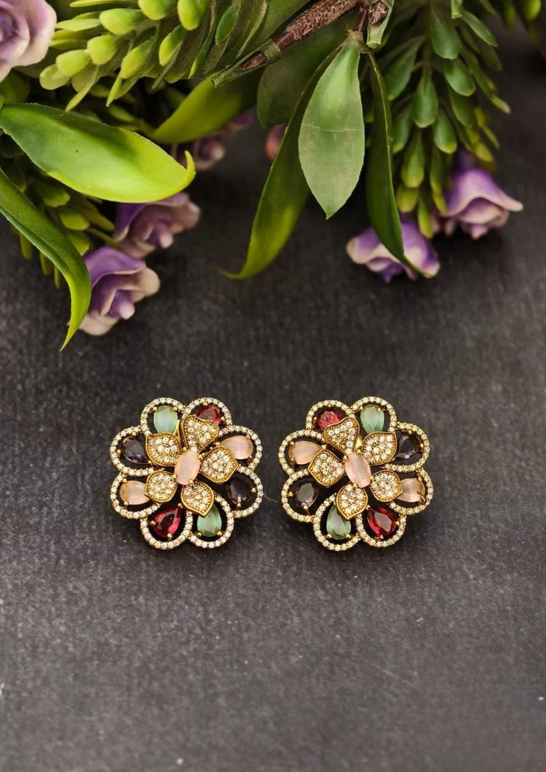 Kundan Studs s90006