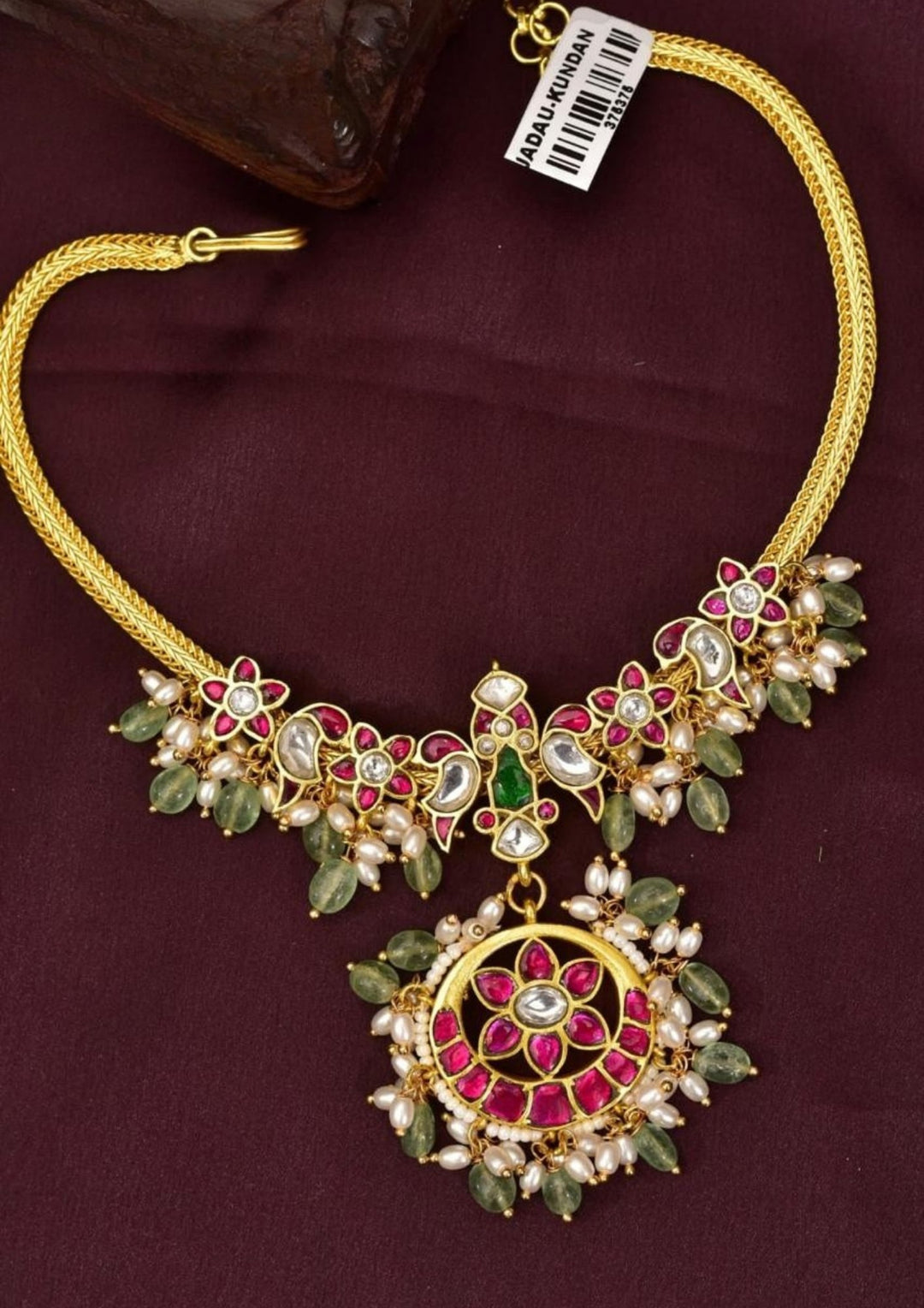 Jadau Kundan Necklace with Earrings yle550