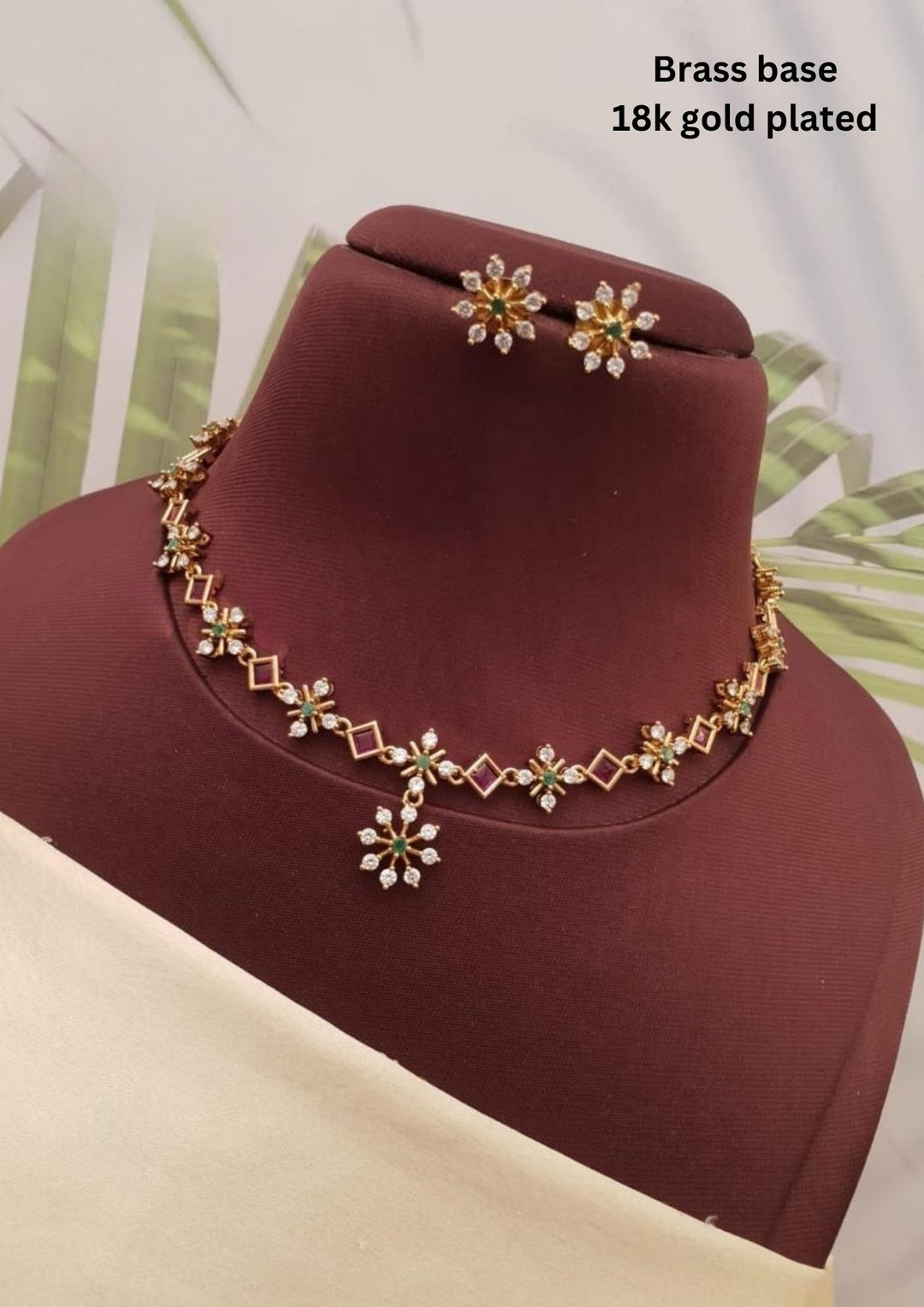 Kundan Necklace with Earrings g10620