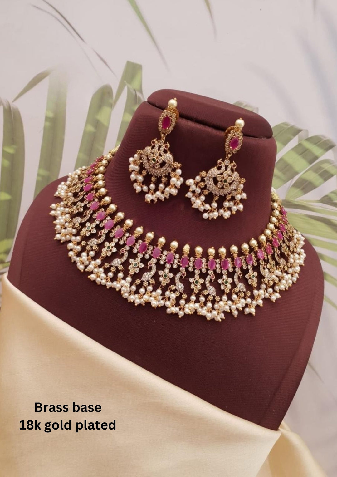 Kundan Necklace with Earrings g102020