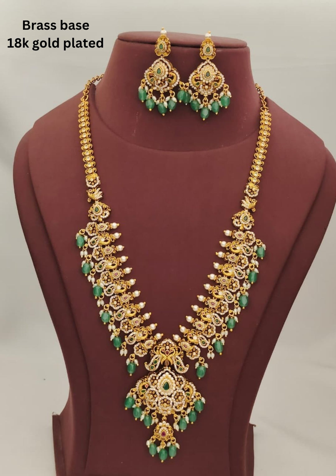 Kundan Necklace with Earrings s300062