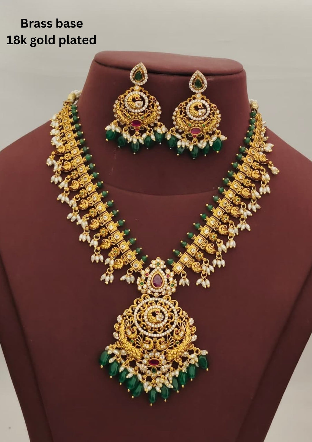 Kundan Necklace with Earrings s250012