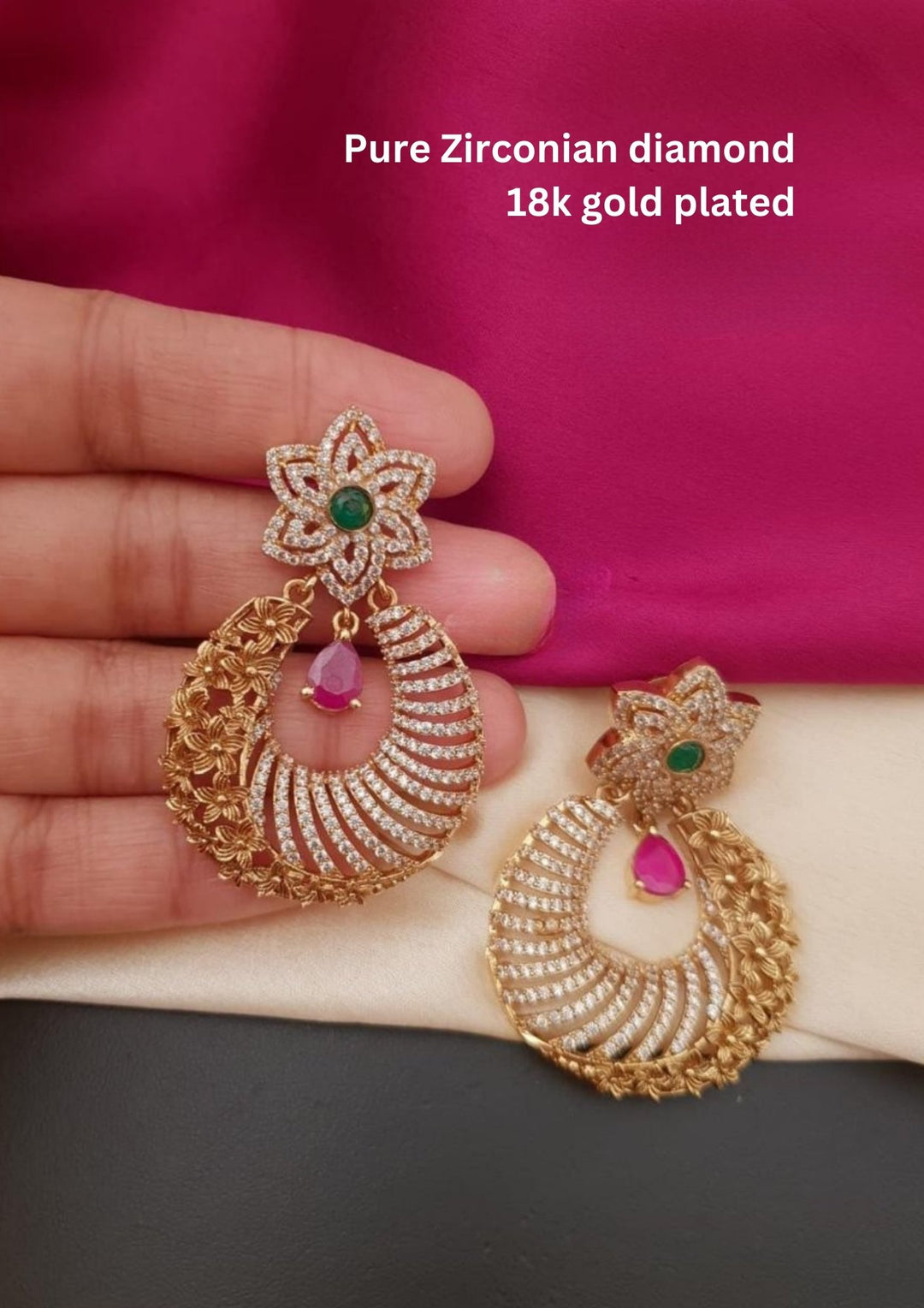 Pure Zirconian Diamond Earrings g 10750