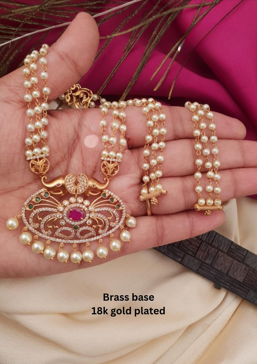 Kundan Necklace with Earrings  g10980