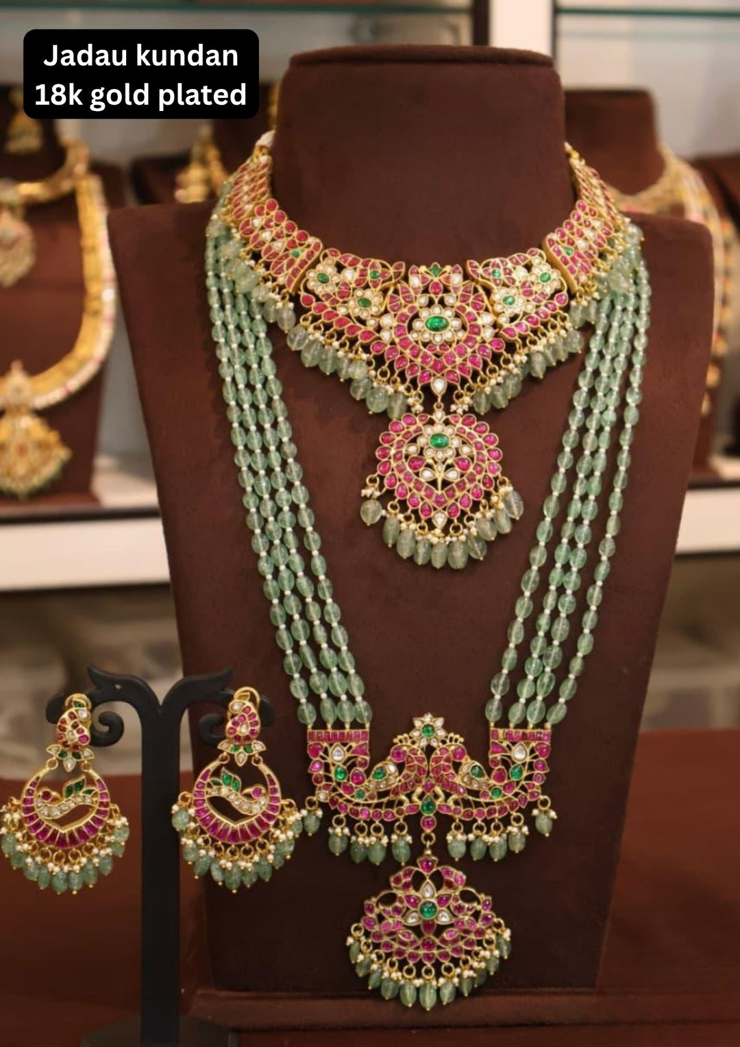 Jadau Kundan Necklace with Earrings s1700061
