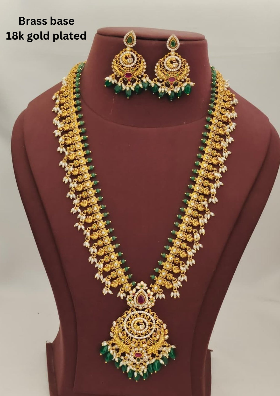 Kundan Necklace with Earrings s290052
