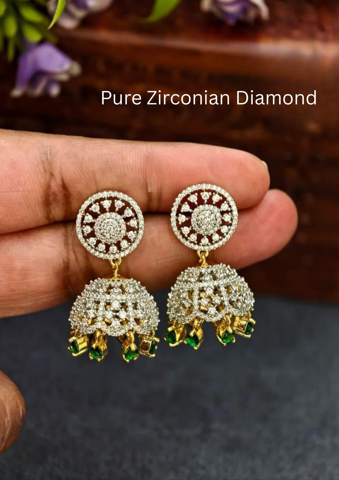 Pure Zirconian Diamond Earrings s110008