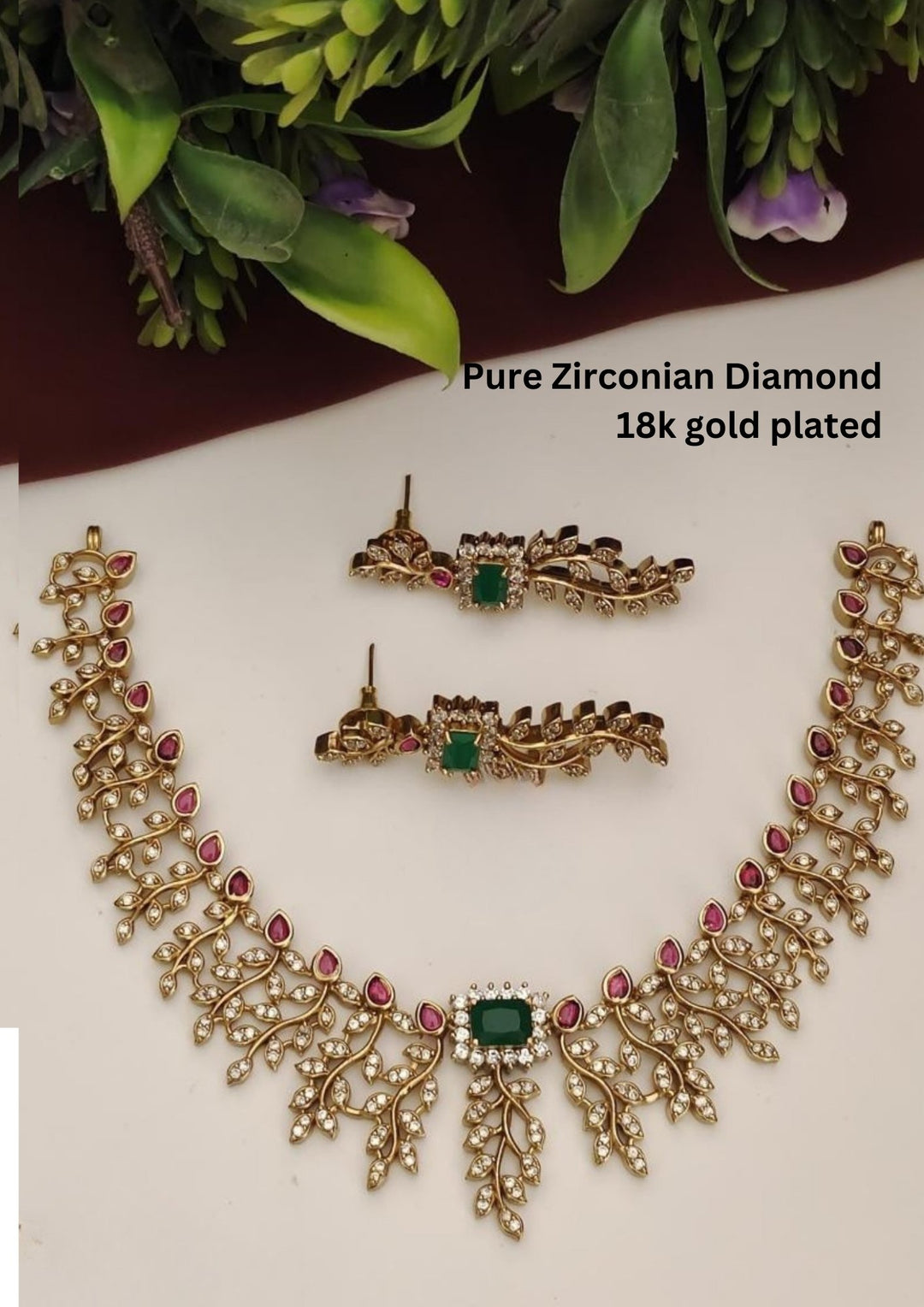 Pure Zirconian Diamond With Earrings s140011