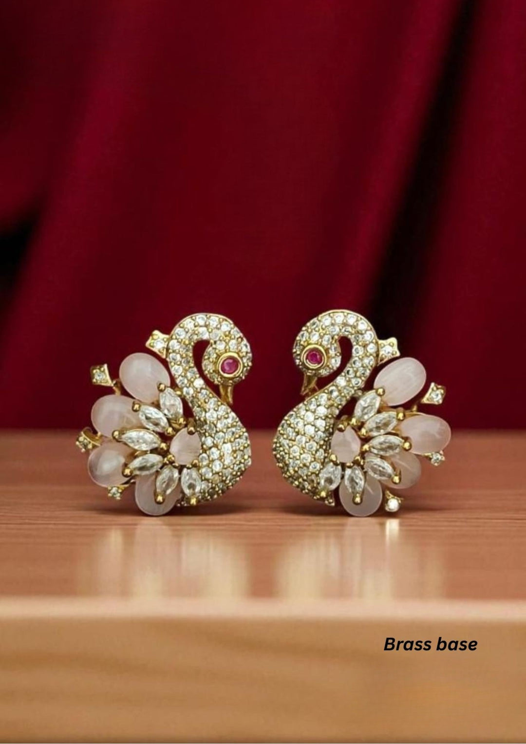 Kundan Brass Base Earings s60004