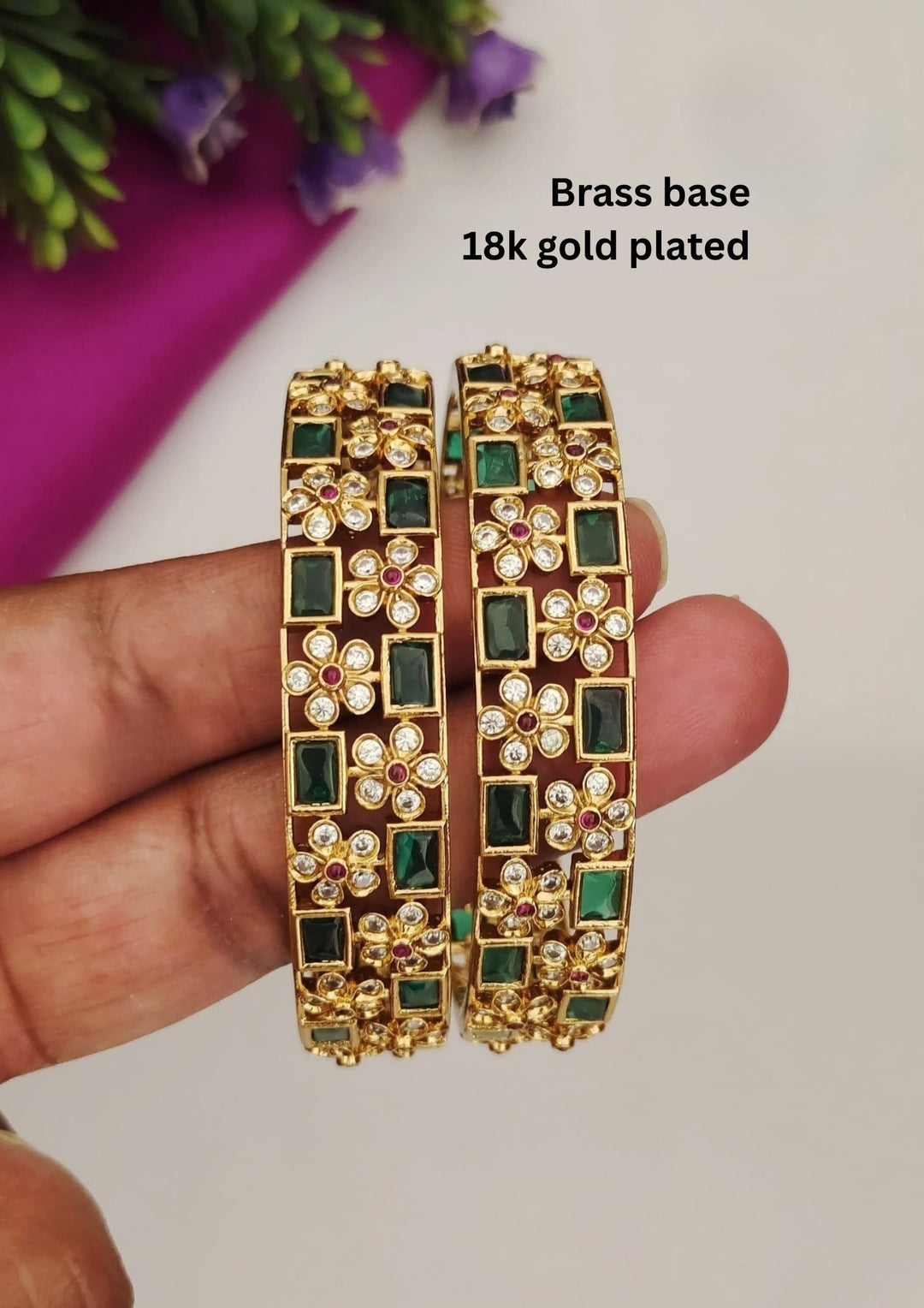 Kundan Bangles s 150021