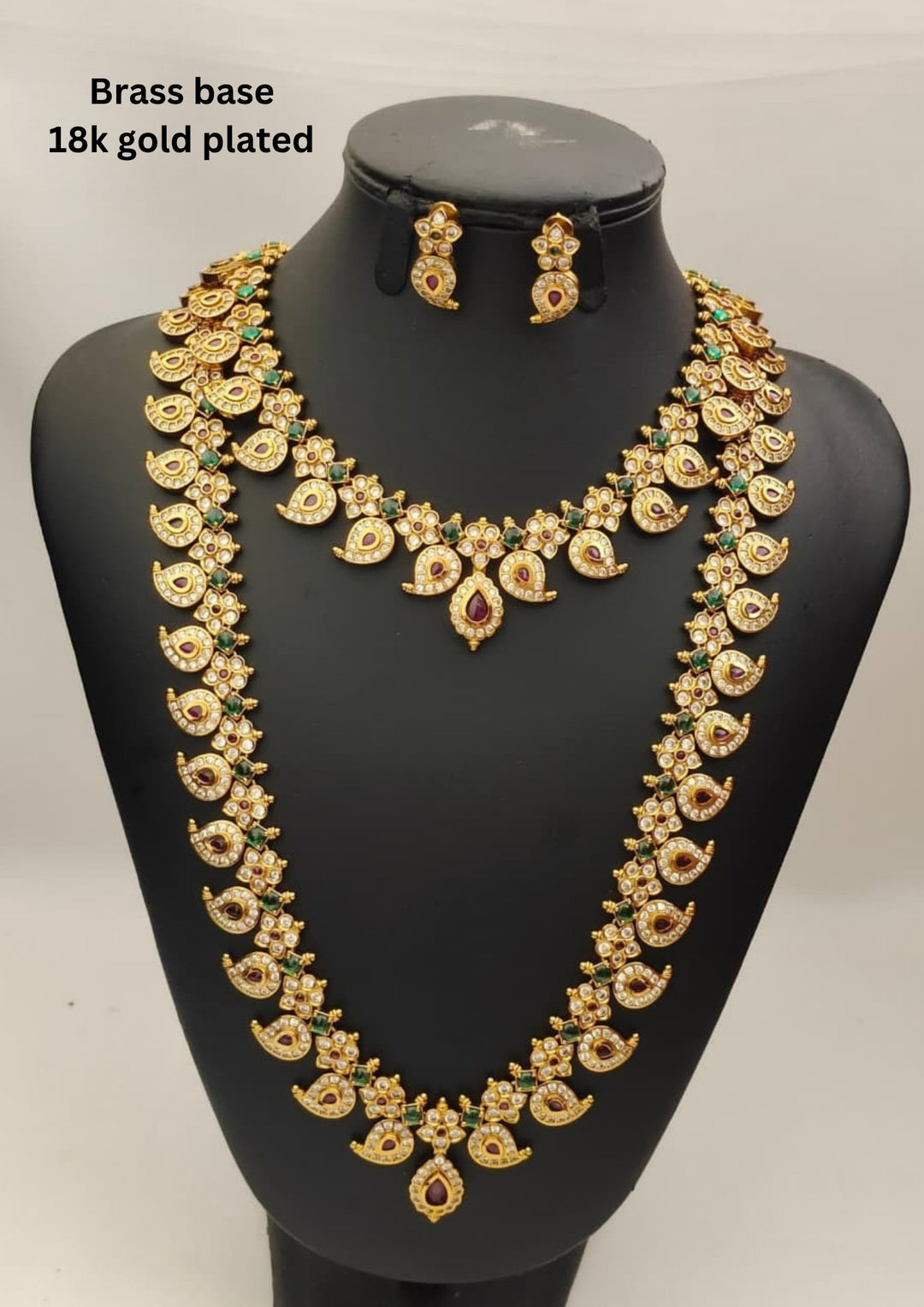 Kundan Necklace with Earrings s400053