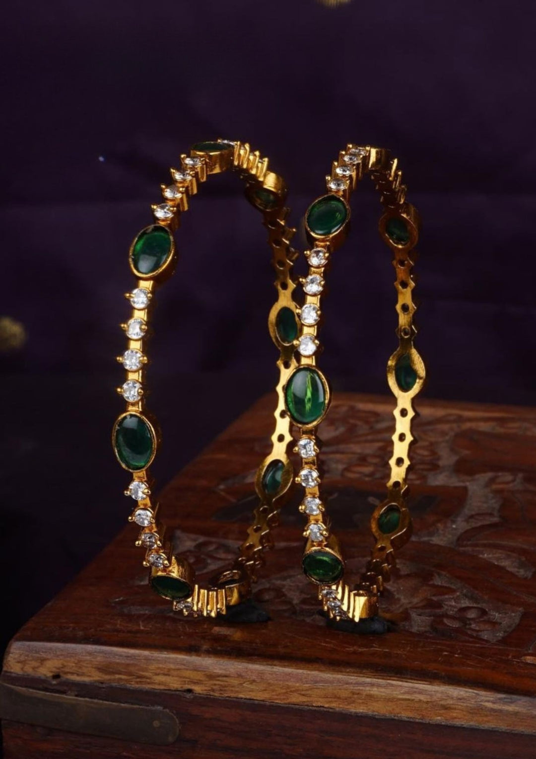 Kundan Bangles c105020