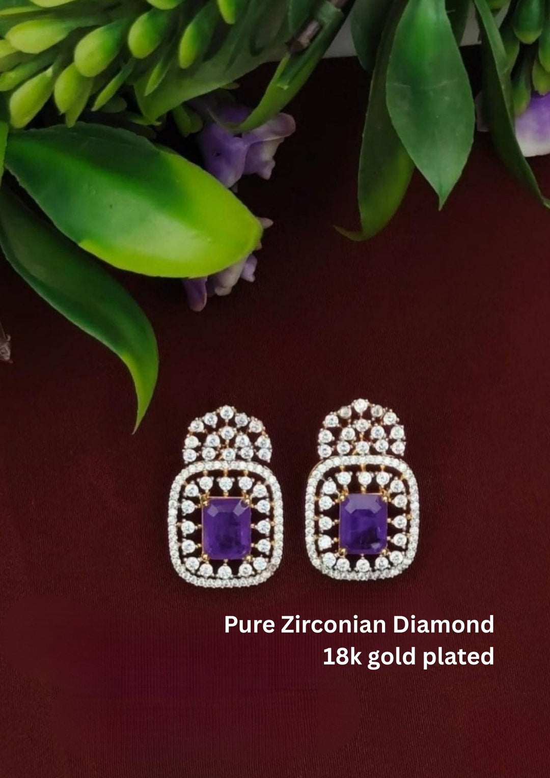 Pure Zirconian Diamond Earrings s80055