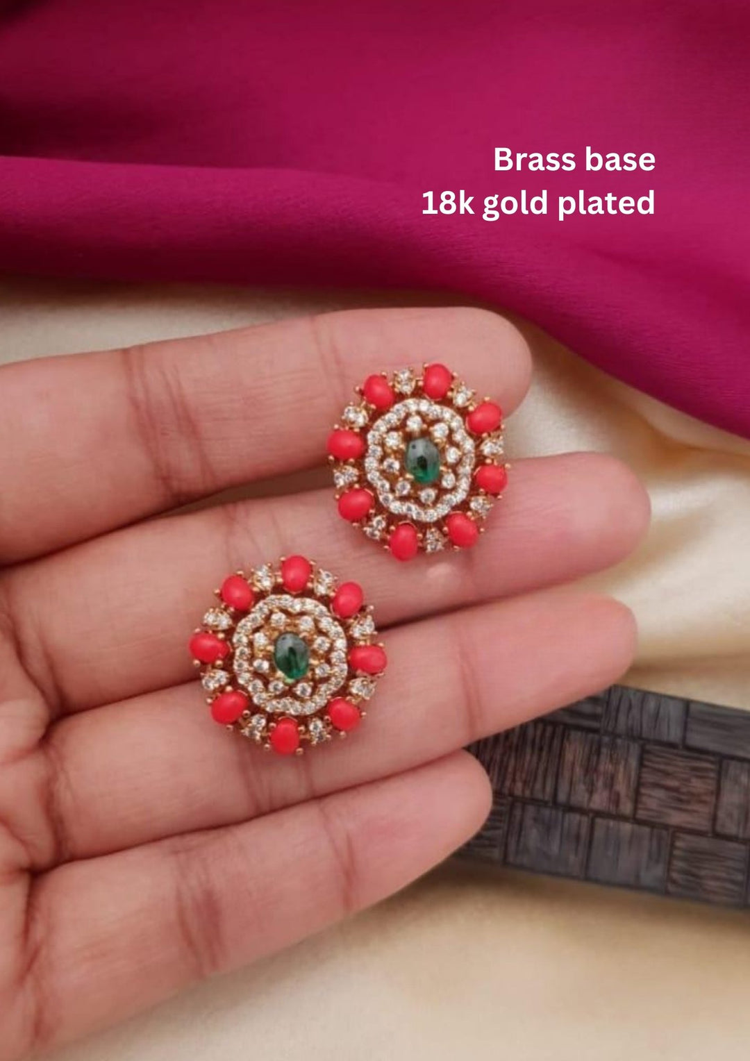 Kundan Studs g10520