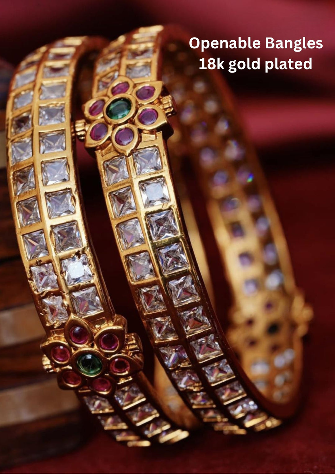 Kundan Openable Bangles (set of 2) yle275