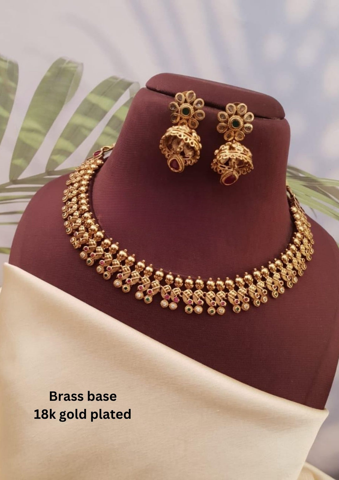 Kundan Necklace with Earrings g10999