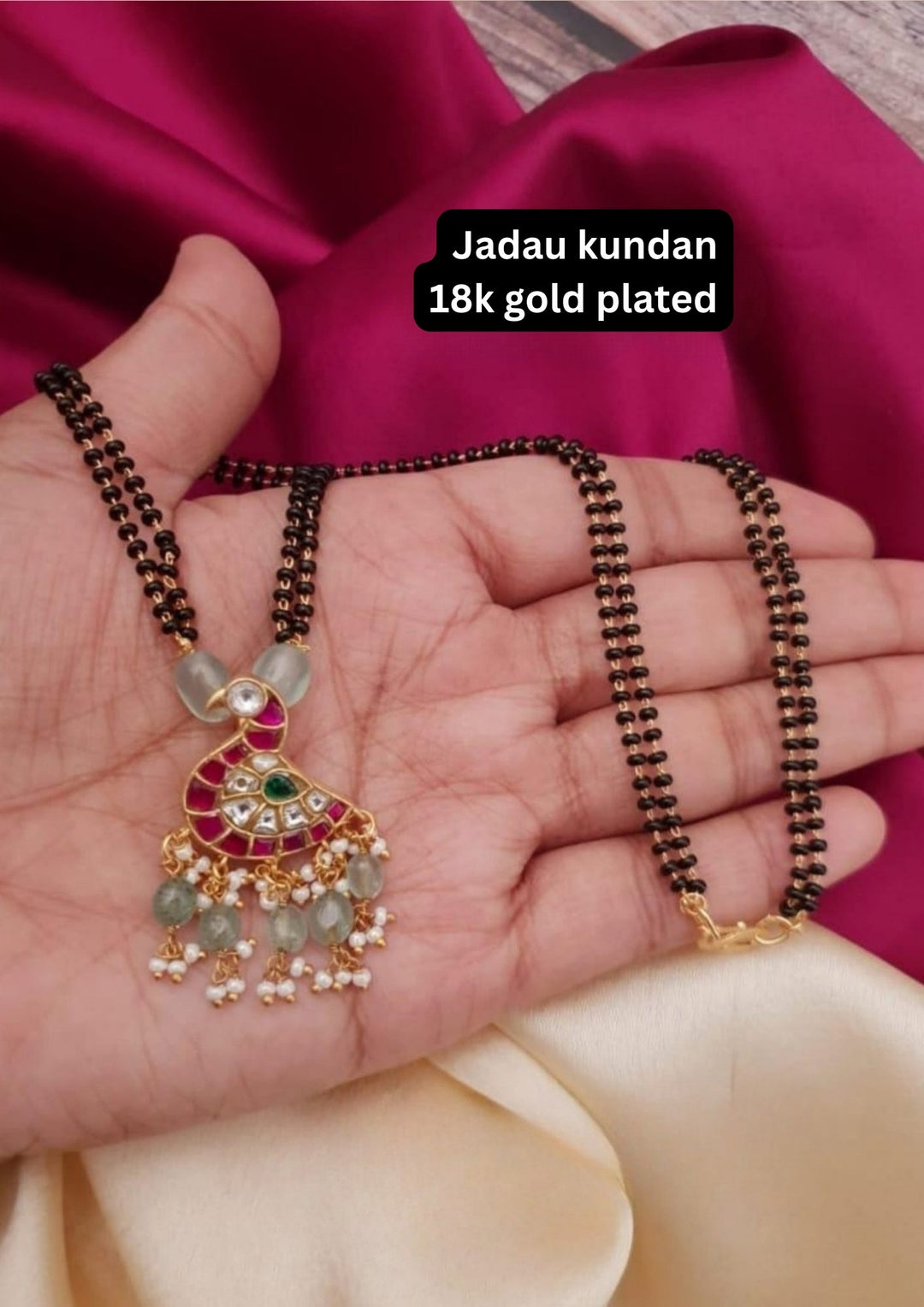 Jadua Kundan & Beads Mangalsutra g 10750