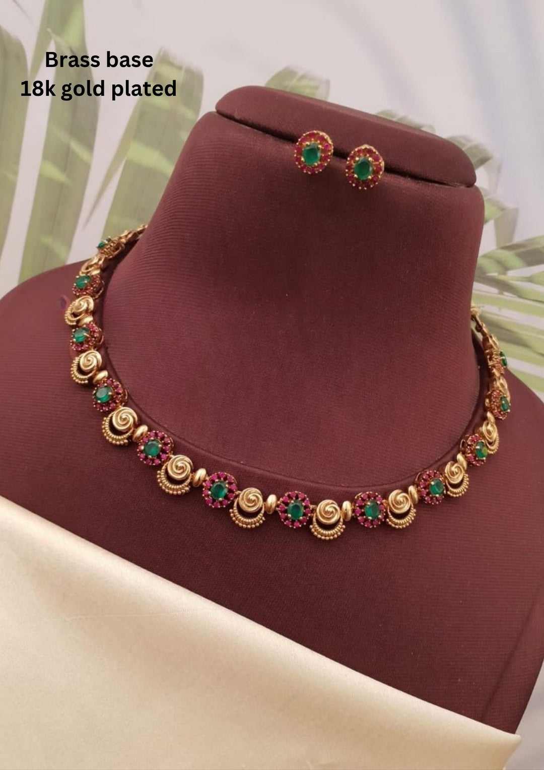 Kundan Necklace with Earrings g10750