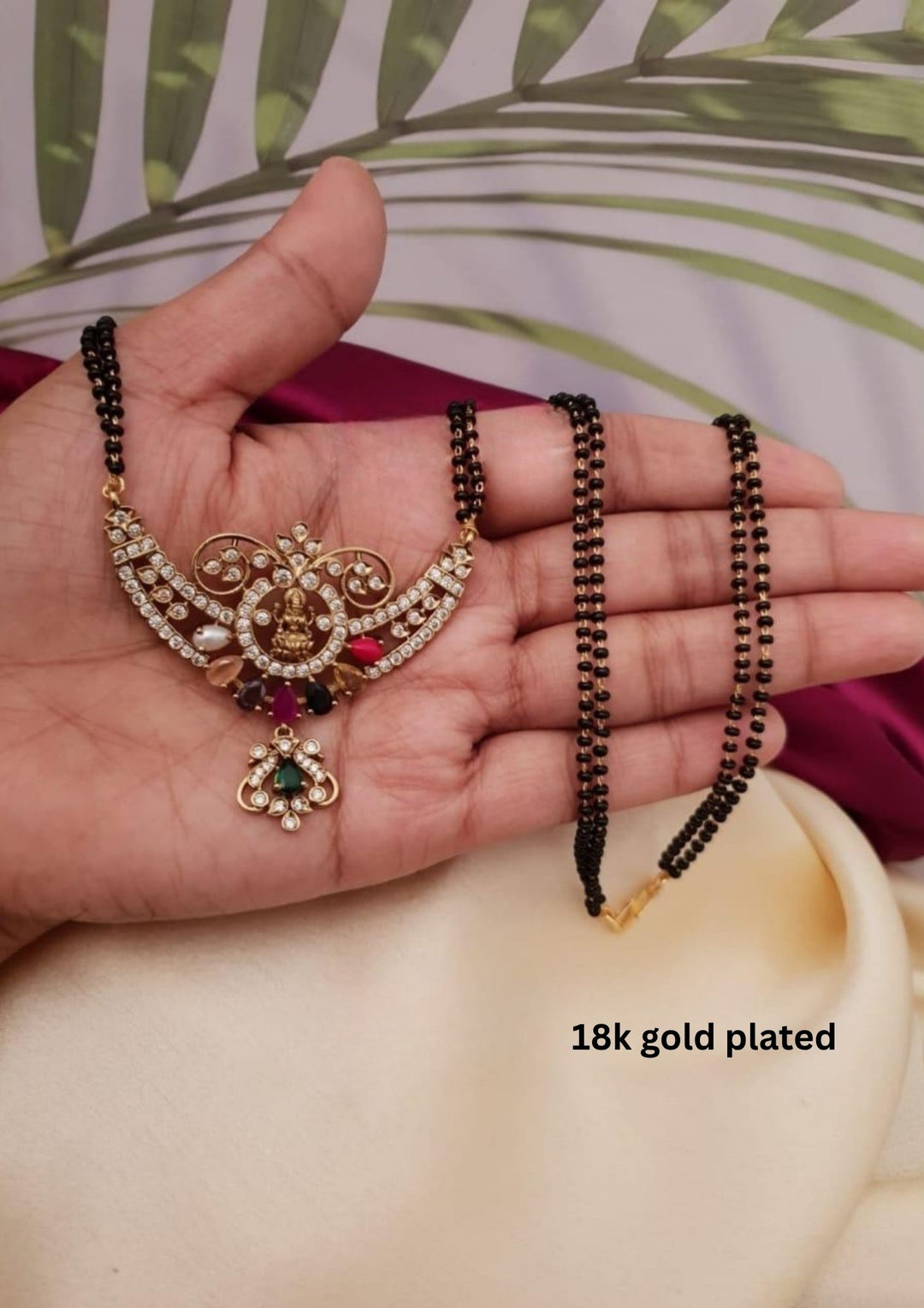 Kundan Temple Mangalsutra g10599