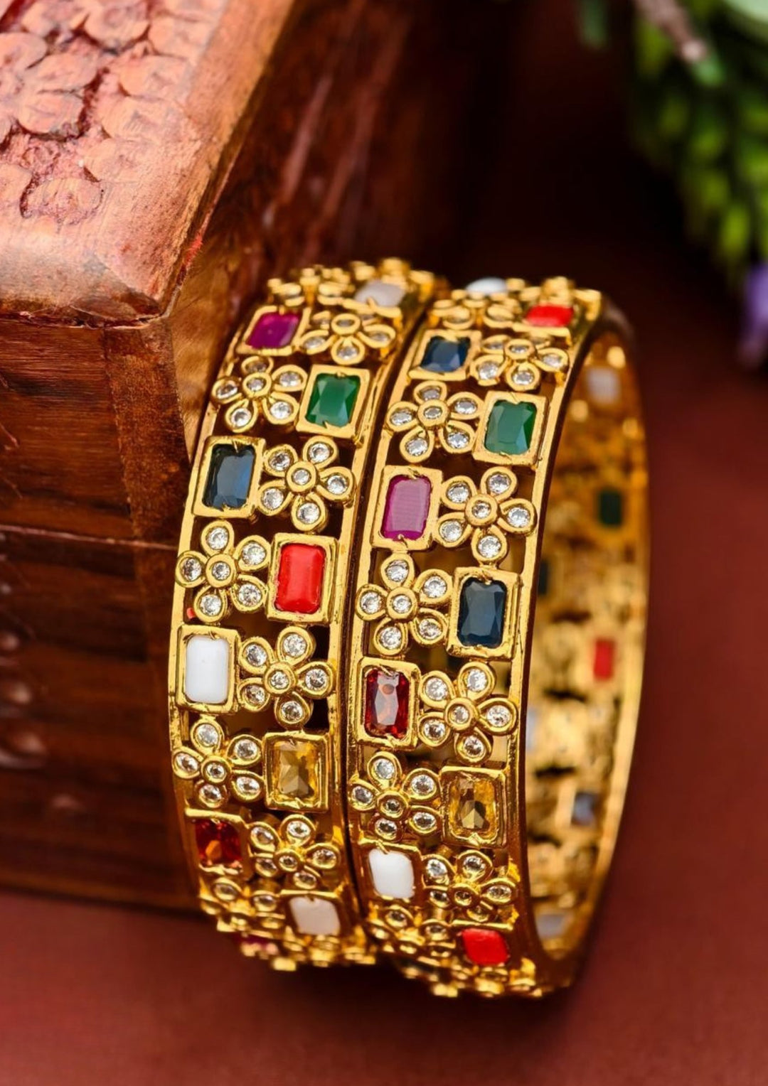 Kundan Bangles s 160021