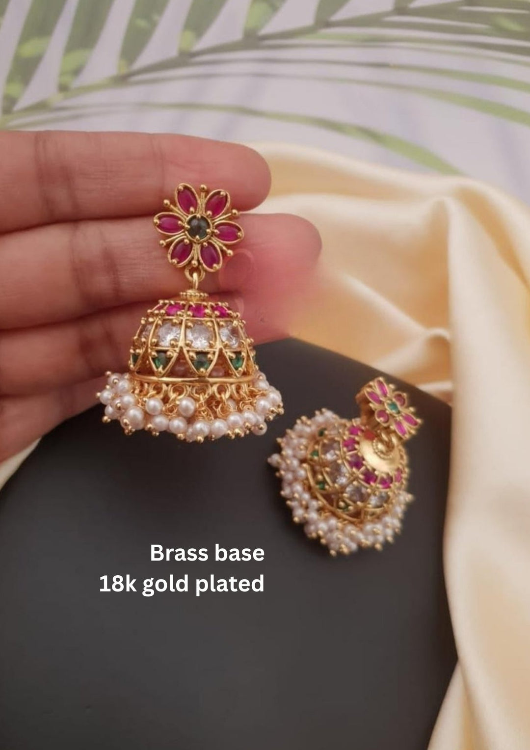 Kundan Jhumkas g101590
