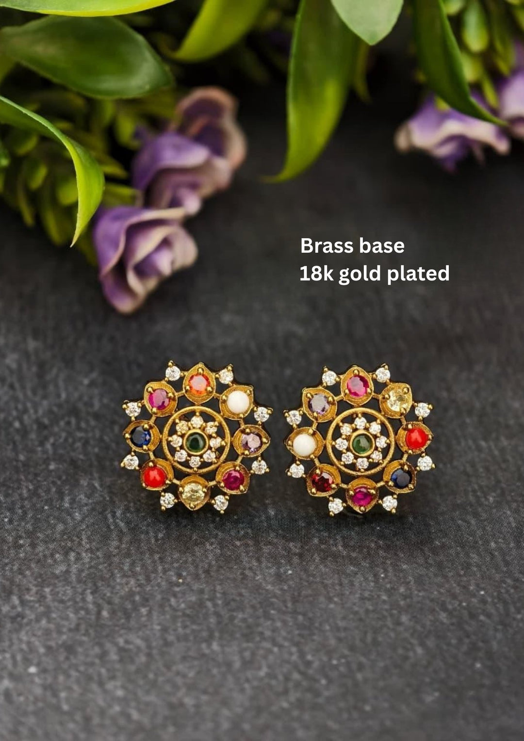 Kundan Studs s60073