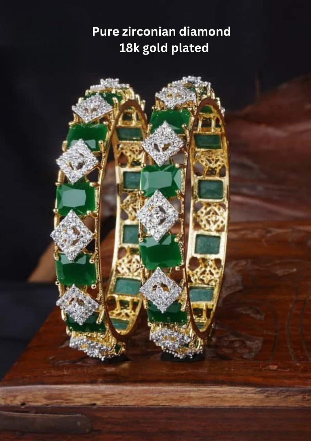 Pure Zirconian Diamond Bangles (set of 2) c1012020
