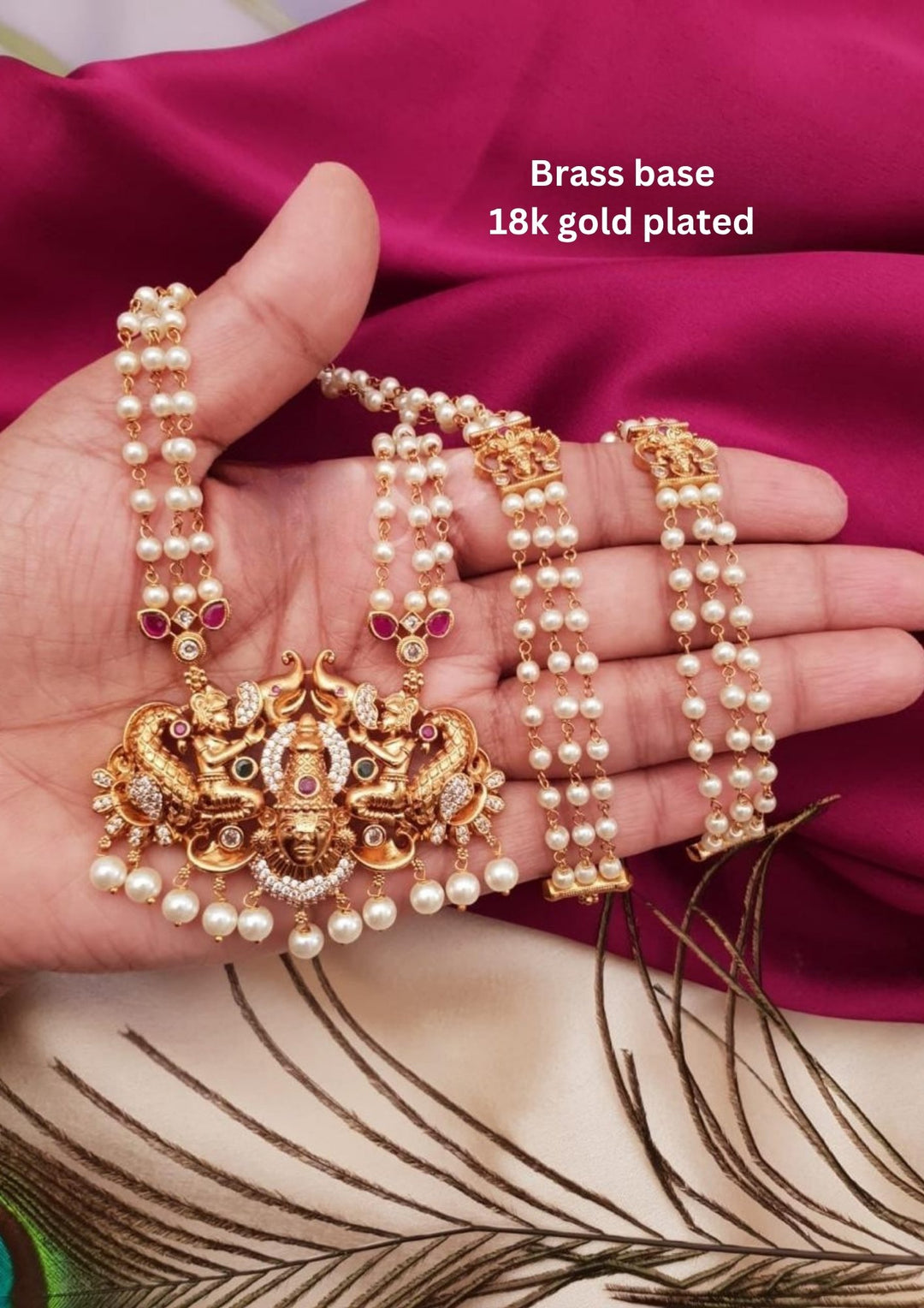 Kundan Temple Necklace g10999