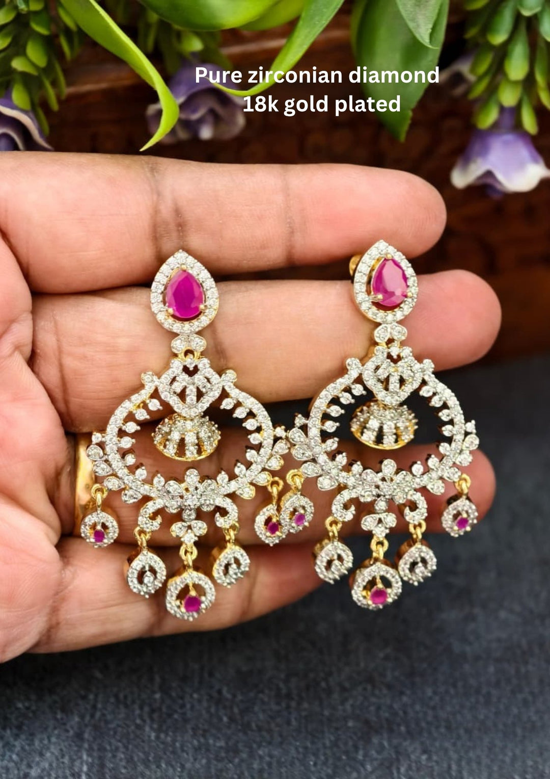 Pure Zirconian Diamond  Earrings  s110008