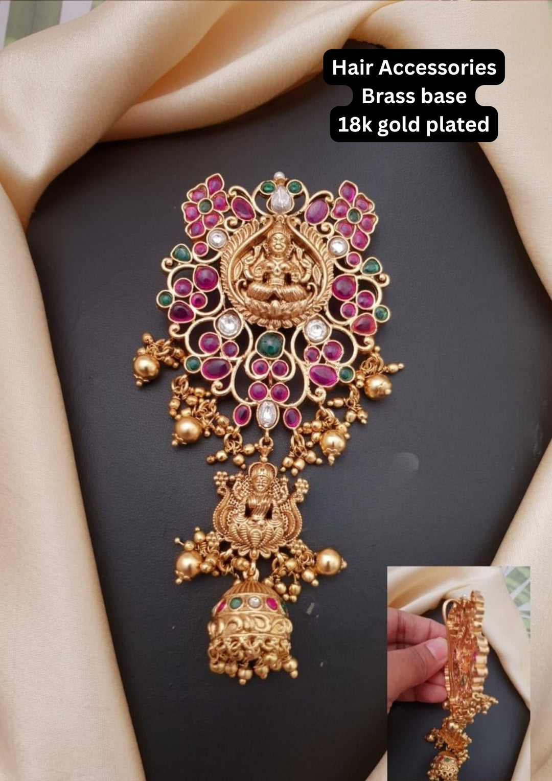 Kundan Temple Hair Accessories g101380