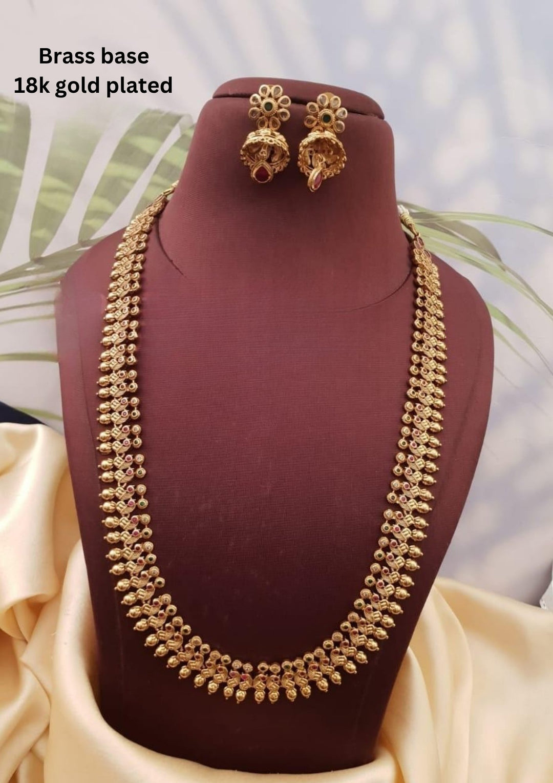 Kundan Necklace with Earrings g101499