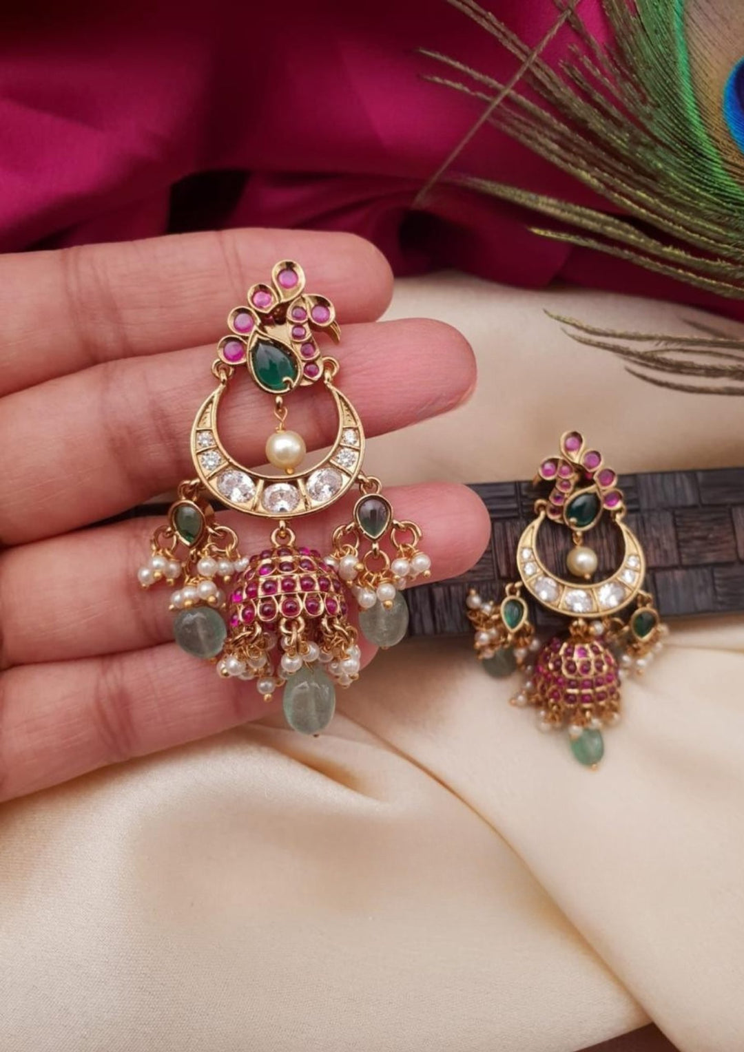 Kundan Earrings  g 10799