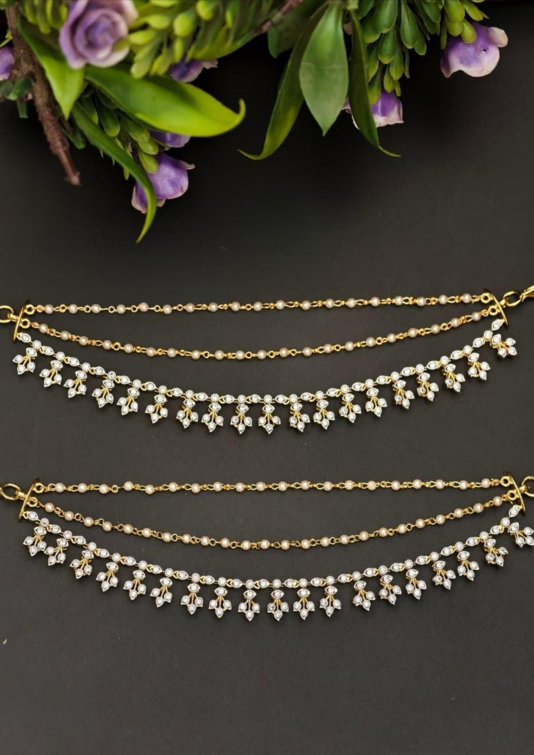 Pure Zirconian Diamond Earchains s130059