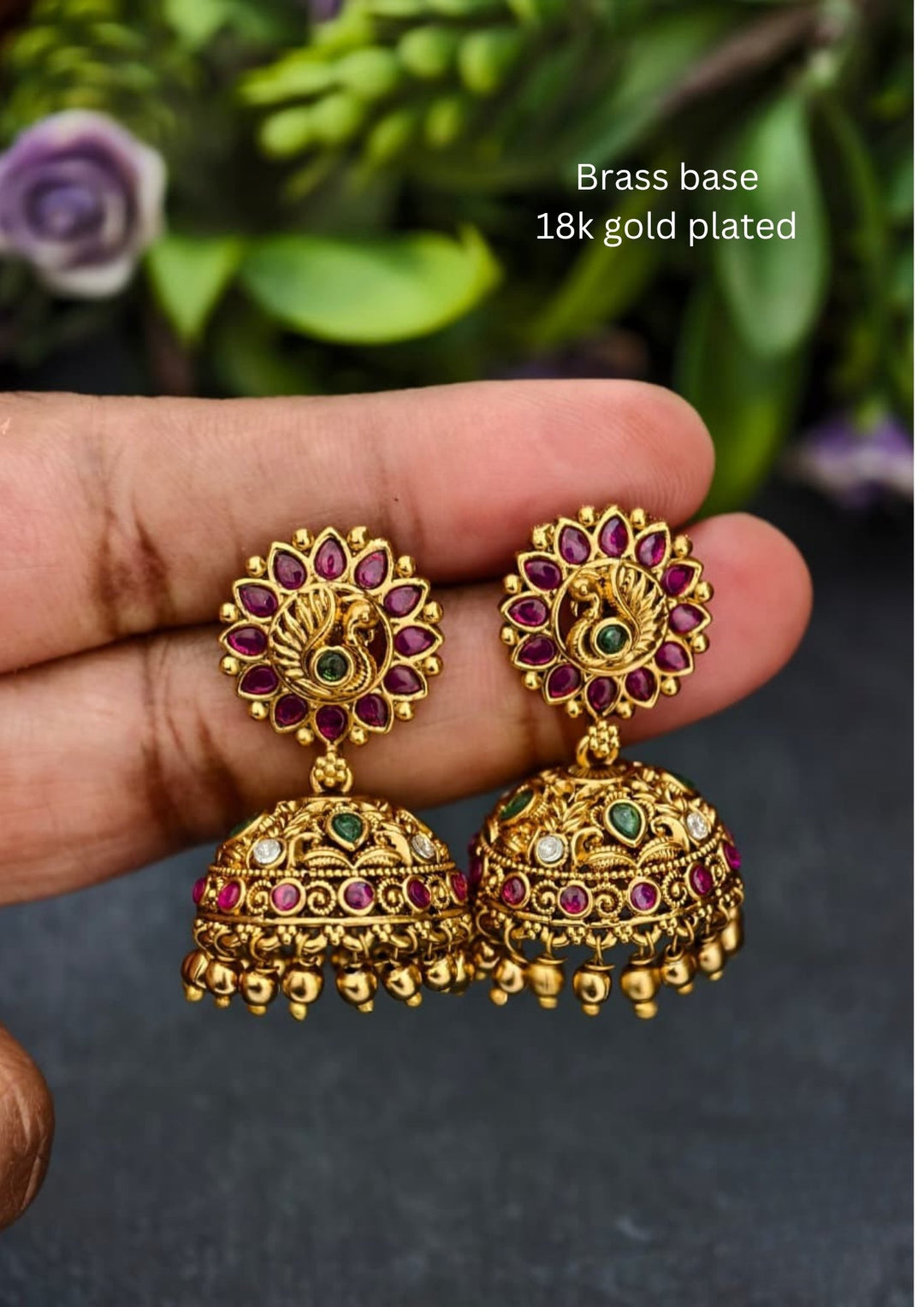 Kundan Jhumkas s90006