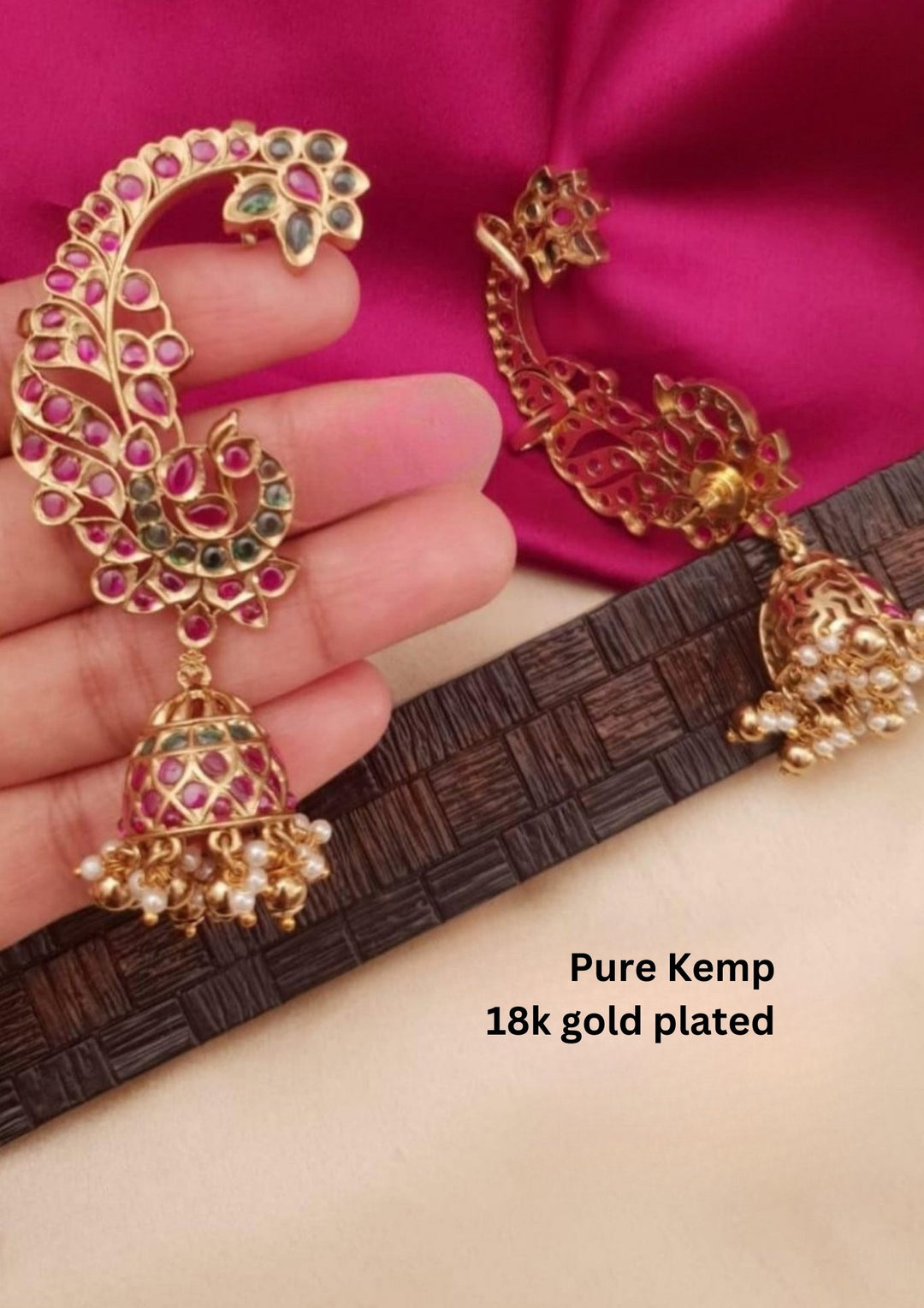 Kundan Brass Base Earings g101350