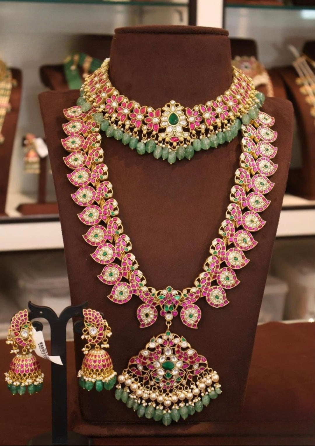 Jadau Kundan  Necklace With Earrings s3200013