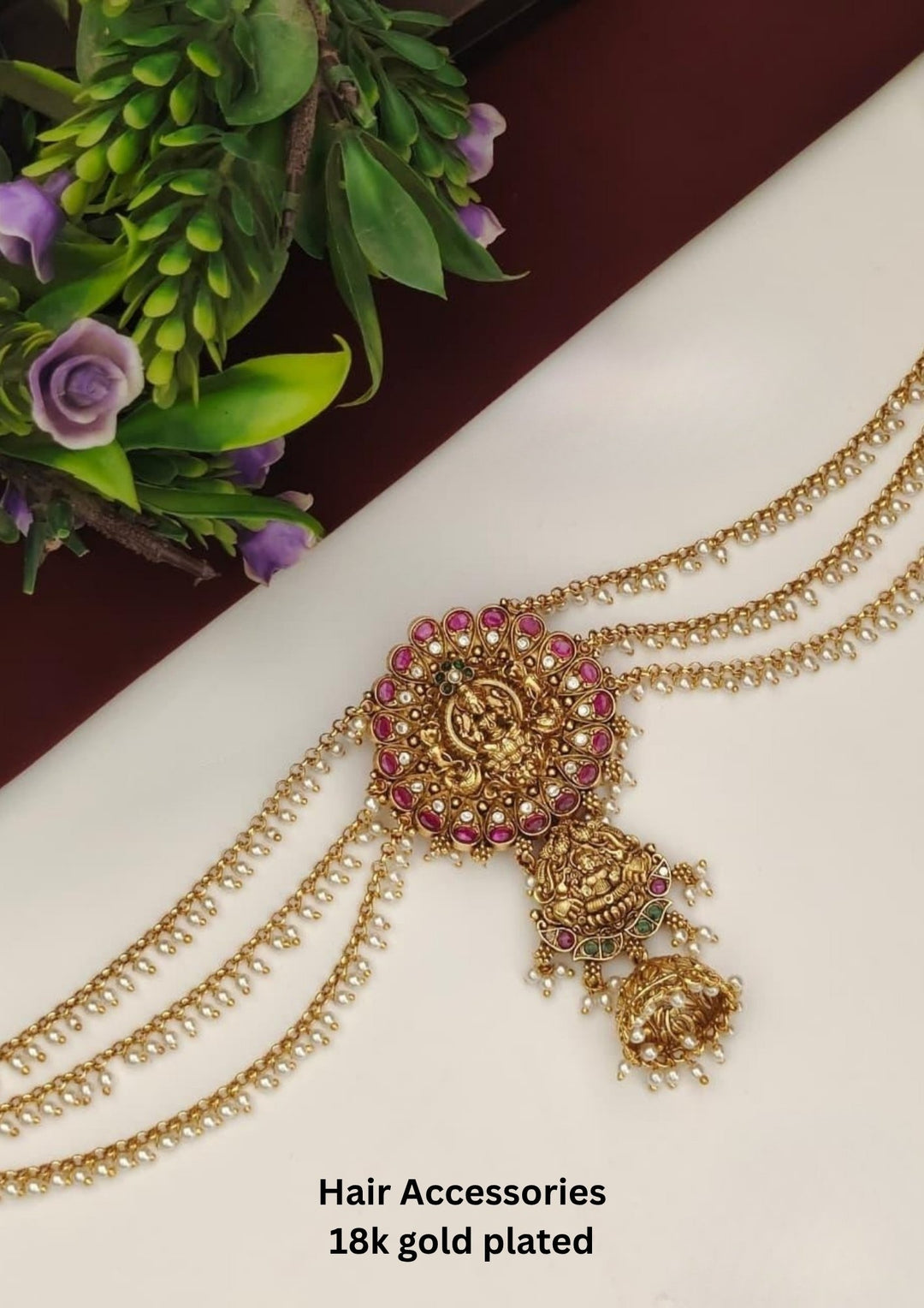 Kundan Temple Hair Accessories s230991