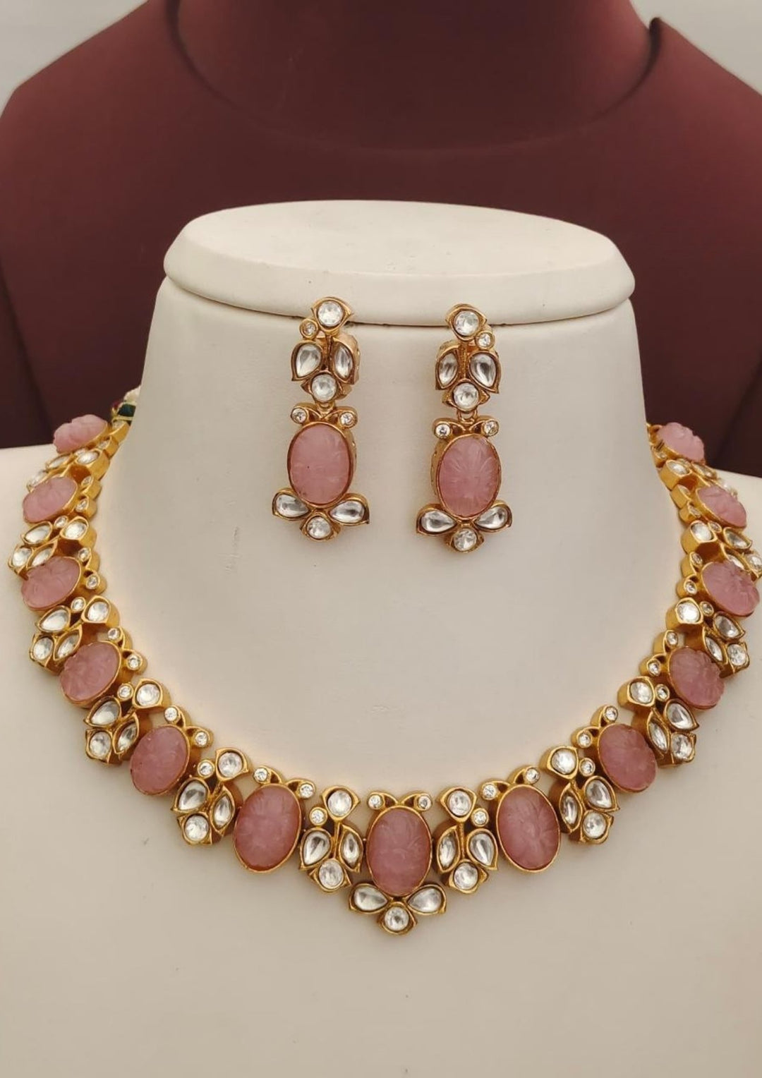 Pure Zirconian Diamond Necklace With Earrings s340003