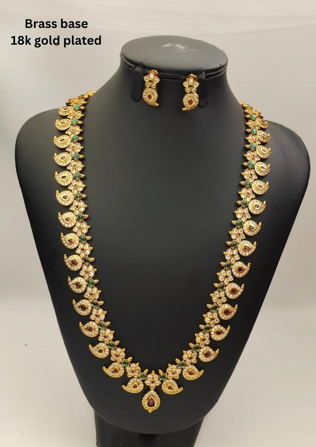 Kundan Necklace with Earrings s250012
