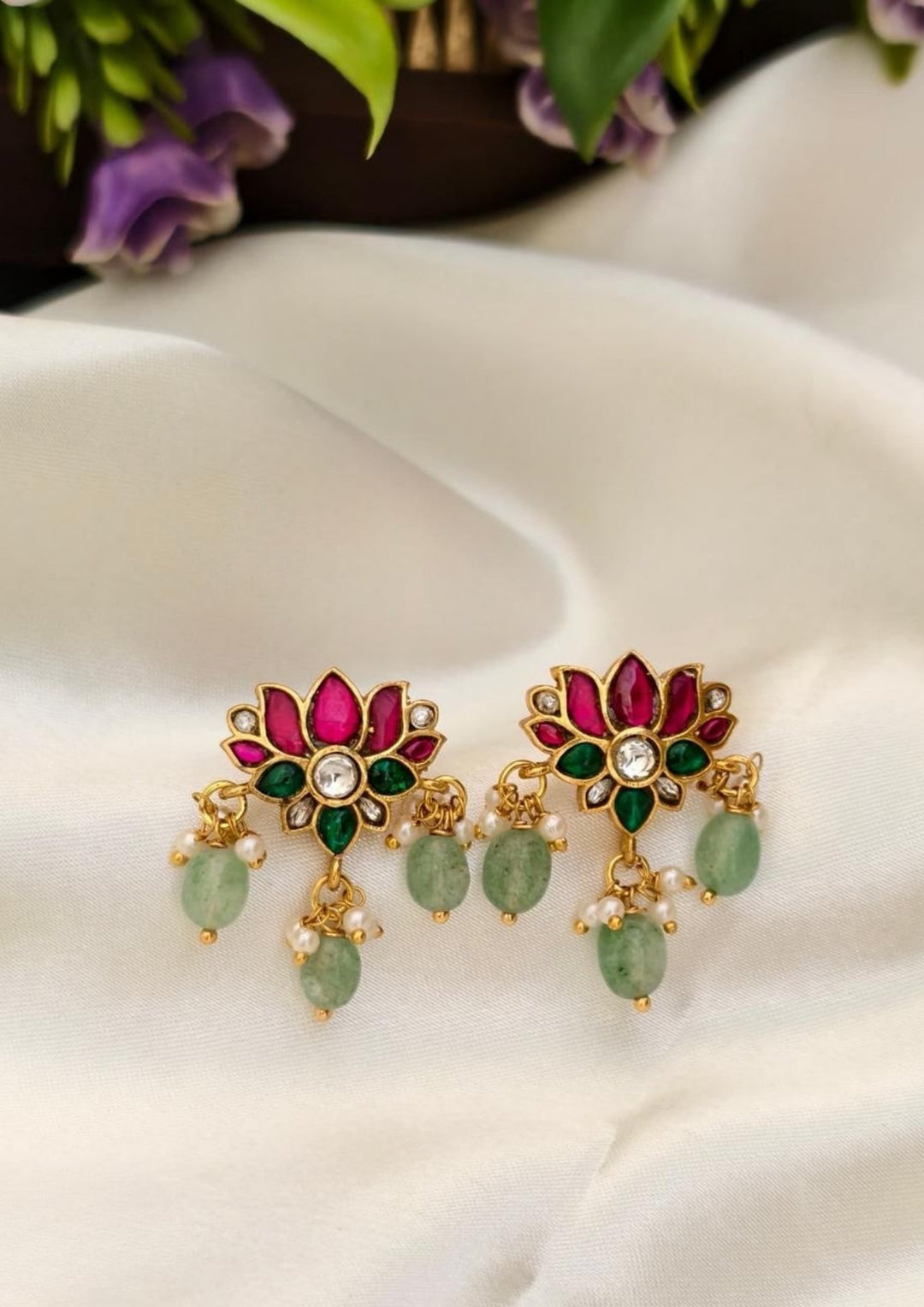 Kundan Stone  Earrings s95007