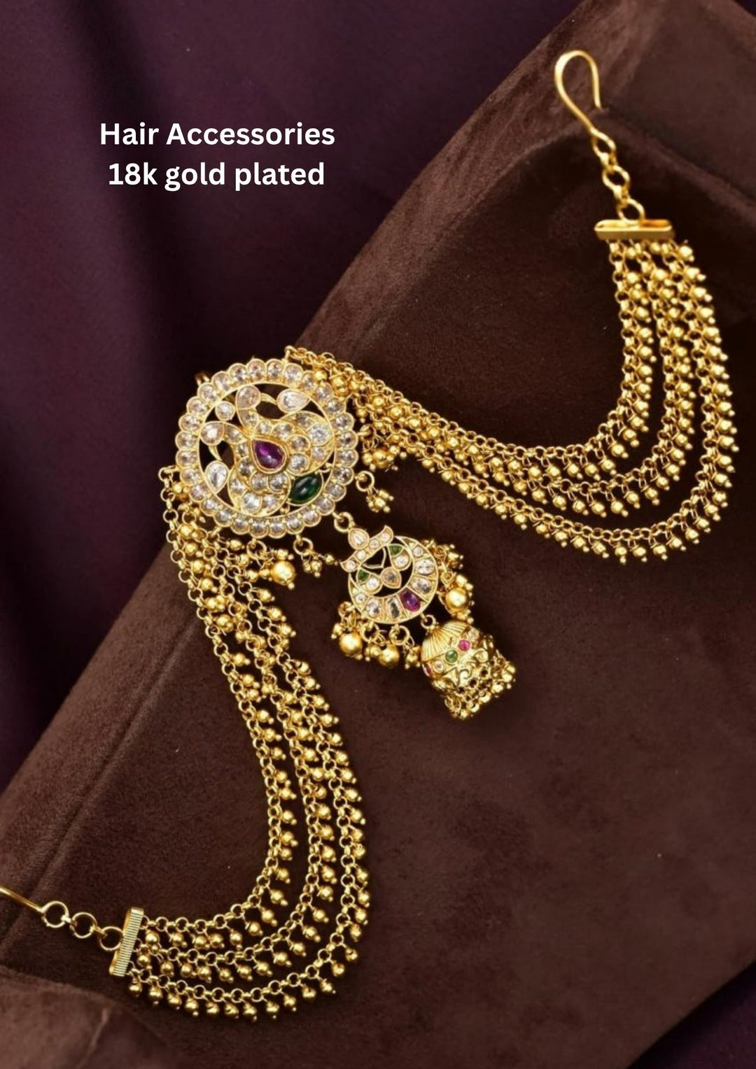 Kundan Hair Accessories yle365
