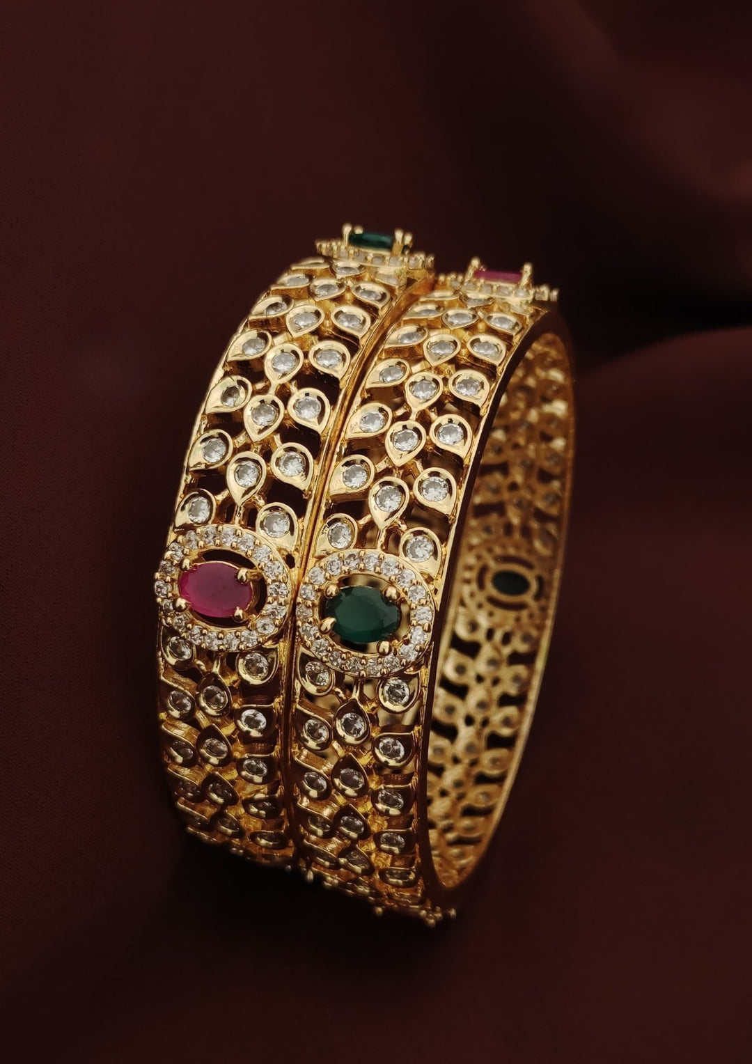 Kundan Bangles s130059