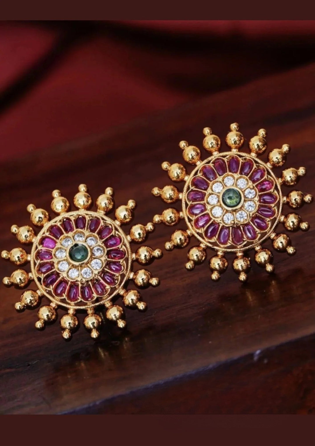 Kundan stone earrings yle 120