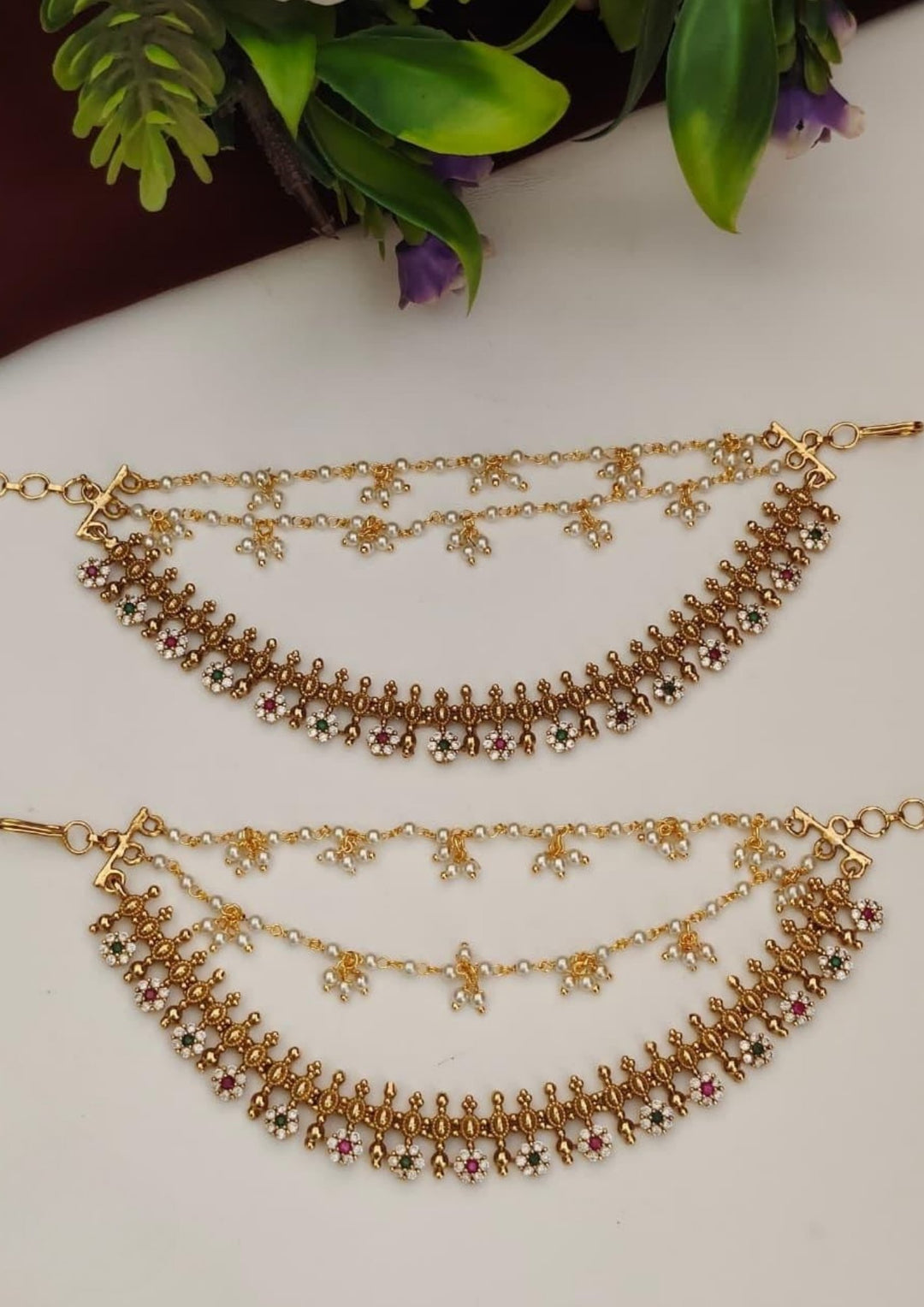Kundan Earchains s130099