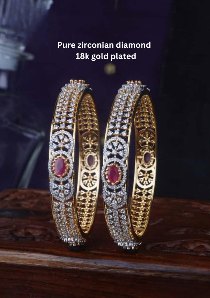 Pure Zirconian Diamond Bangles (set of 2) c1011020