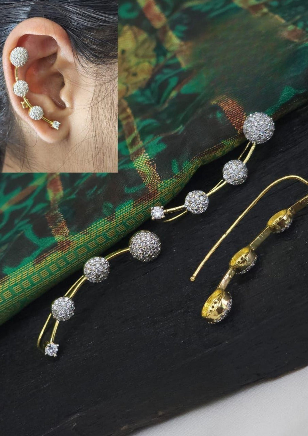 Pure Zirconian Diamond Ear Cuffs lp40