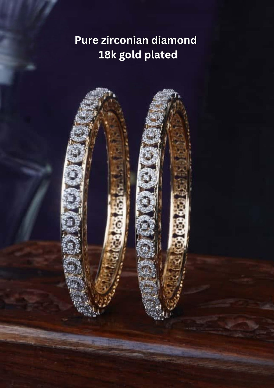 Pure Zirconian Diamond Bangles (set of 2) 107520